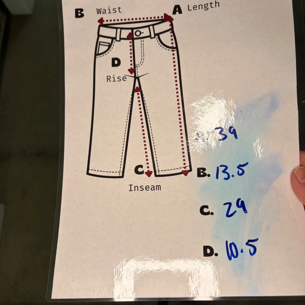 Wild Fable Cargo Jeans Womens 2 Medium Blue Excellent High Rise Wide Leg Utility - Picture 6 of 6